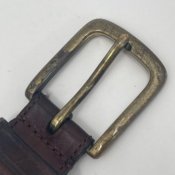 COACH Belt Size 36" Braided Leather Brown Business Office Classic *Damaged* - Picture 9 of 16